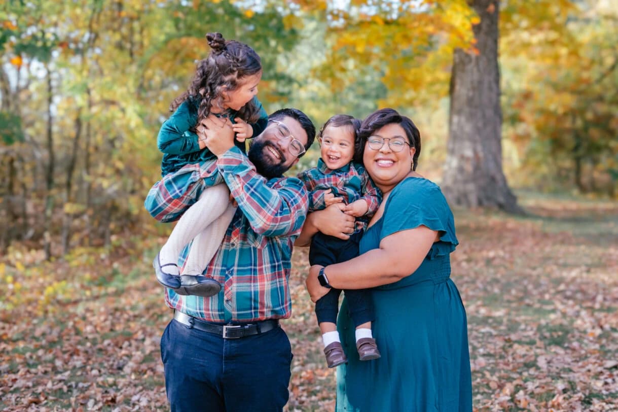 Mitchell Monserrate with his family